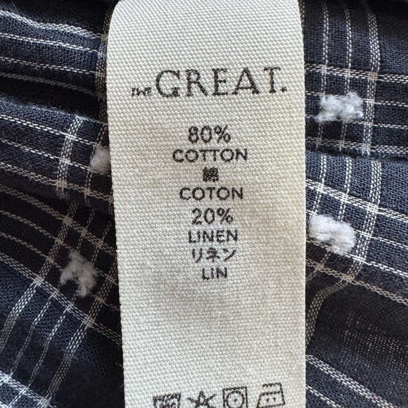 NWOT THE GREAT The Contessa Linen-Blend Top 1 - Picture 10 of 10